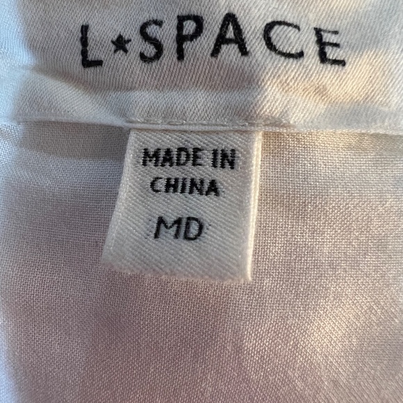 L SPACE COLETTE CREAM DRESS SZ M - Picture 6 of 11